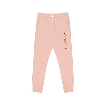 Harvest Haze 8 | 'THANKFUL' Vertical Gold Script Joggers