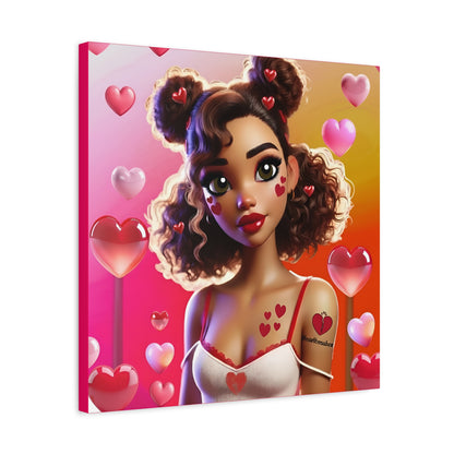 Heartbreaker 2 | Watermelon Matte Canvas Print