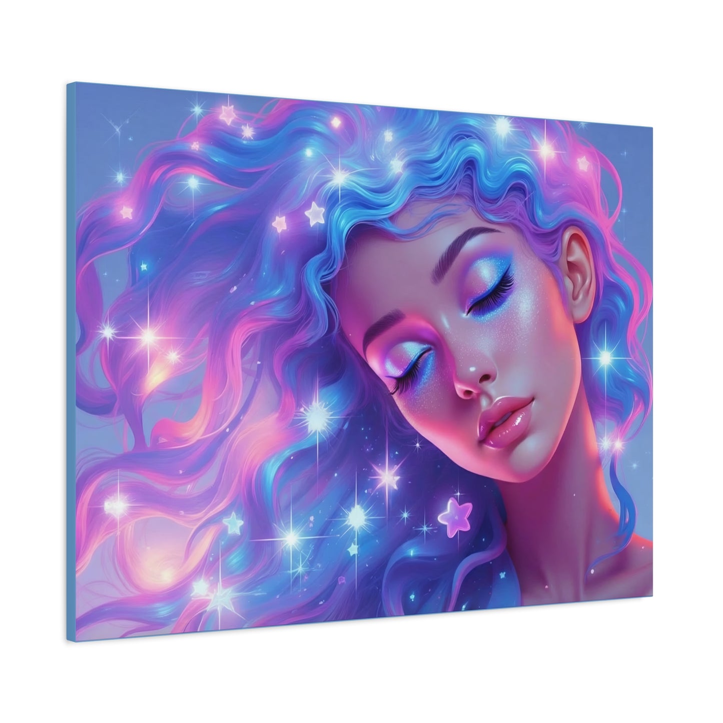Winter Fantasy1 | Dreamy Starry Muse, Matte Canvas Print