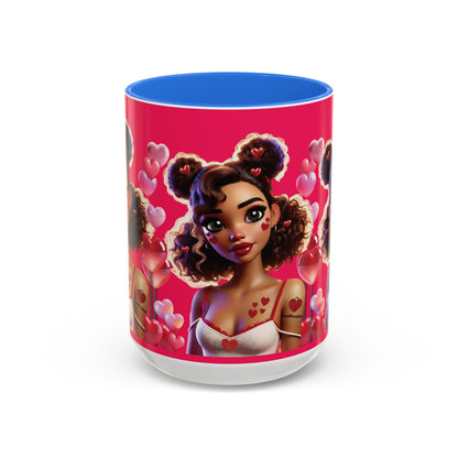 Heartbreaker 2 | Watermelon - Coffee Mug, two-tone, 15 oz (multiple handle colors)