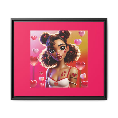 Heartbreaker 2 | Watermelon - Canvas Print, framed matte (multiple sizes/multiple frame colors)