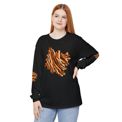 Tiger | Tiger Stripe Patch Long Sleeve T-Shirt (multiple colors)