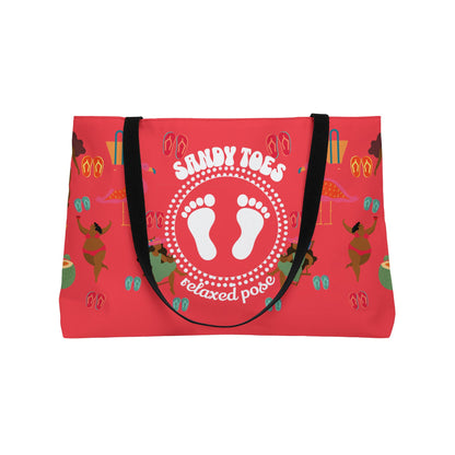 Sandy Toes | Melon Two-Sided Weekender Tote Bag (black girl)