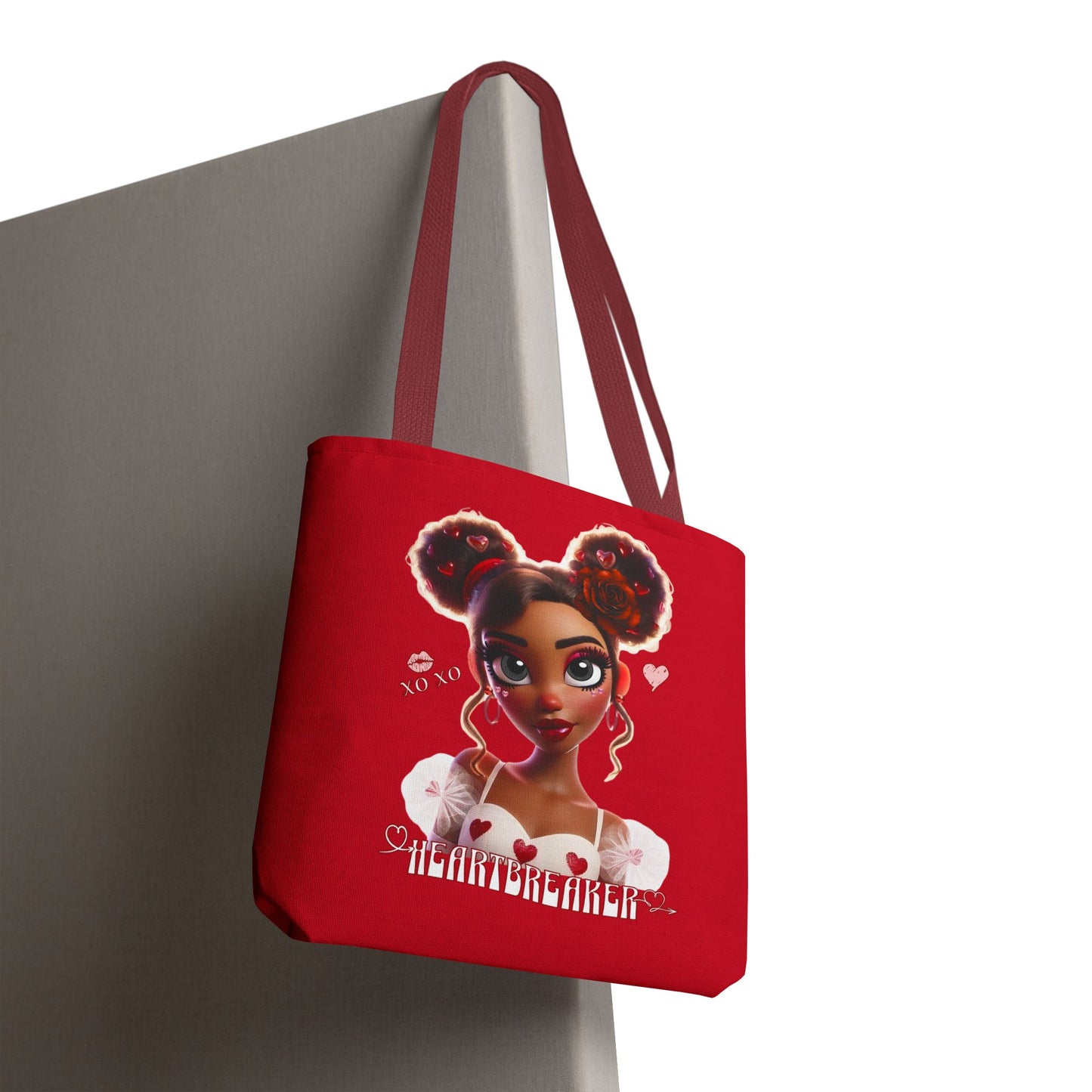 Heartbreaker 3 | Cherry - Tote Bag, two-tone (multiple sizes/handle colors)