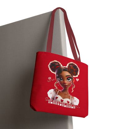 Heartbreaker 3 | Cherry - Tote Bag, two-tone (multiple sizes/handle colors)
