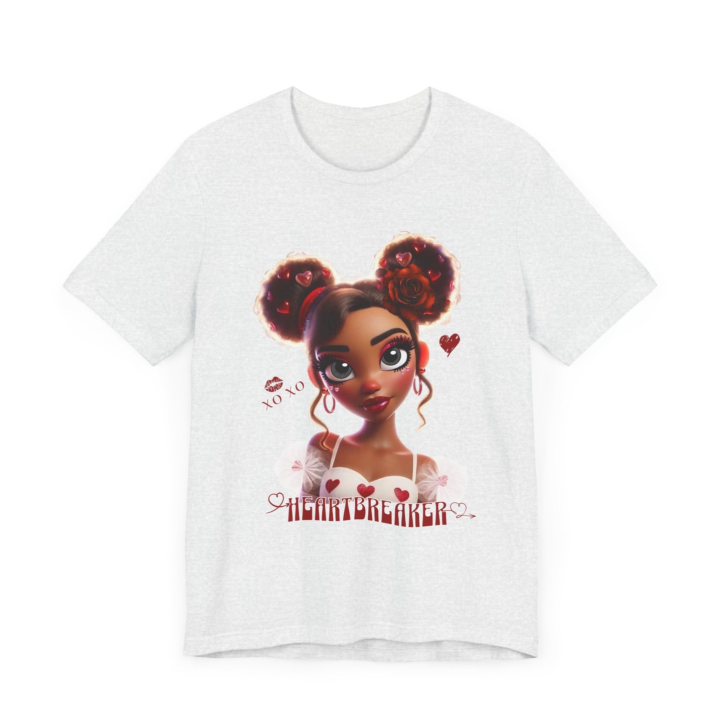 Heartbreaker 3 | Tee, Red Typography - short sleeve (multiple sizes/colors)