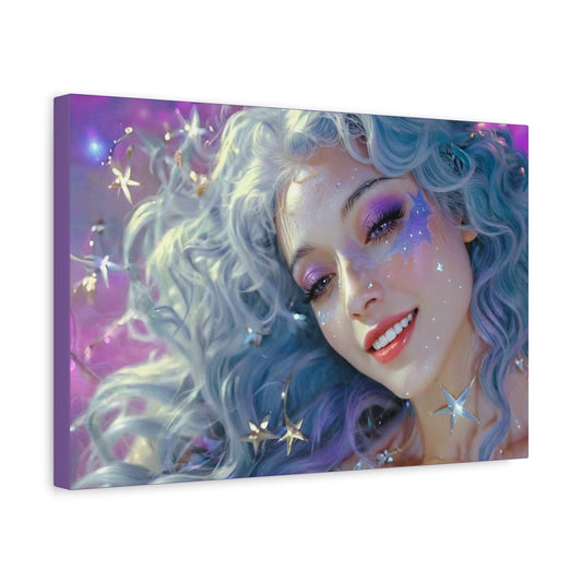 Winter Fantasy2 | Celestial Maiden Starlight, Matte Canvas Print