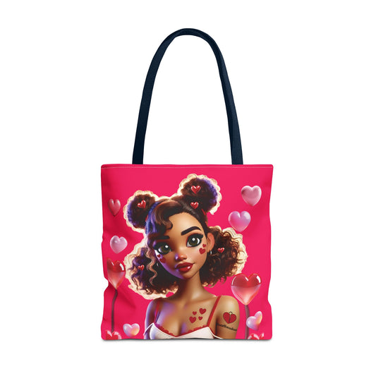 Heartbreaker 2 | Watermelon All Over Print Two-Tone Tote Bag (multiple sizes/strap colors)