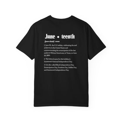 The 92% Club | Juneteenth Celebration Tee, front and back design (multiple colors)