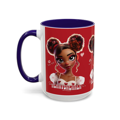 Heartbreaker 3| Cherry - Coffee Mug, two-tone, 15 oz (multiple handle colors)