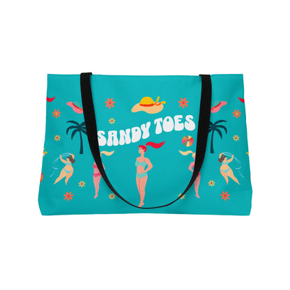 Sandy Toes | Seafoam Weekender Tote Bag