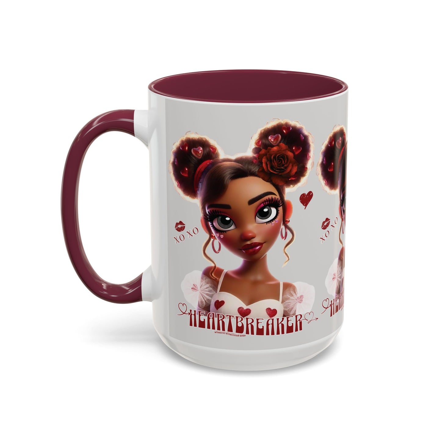 Heartbreaker 3| Ice - Coffee Mug, two-tone, 15 oz (multiple handle colors)