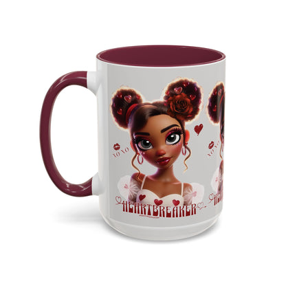 Heartbreaker 3| Ice - Coffee Mug, two-tone, 15 oz (multiple handle colors)