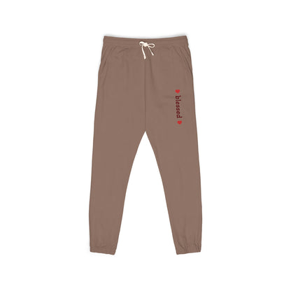Harvest Haze 8 | 'Blessed' Vertical Red Script Joggers