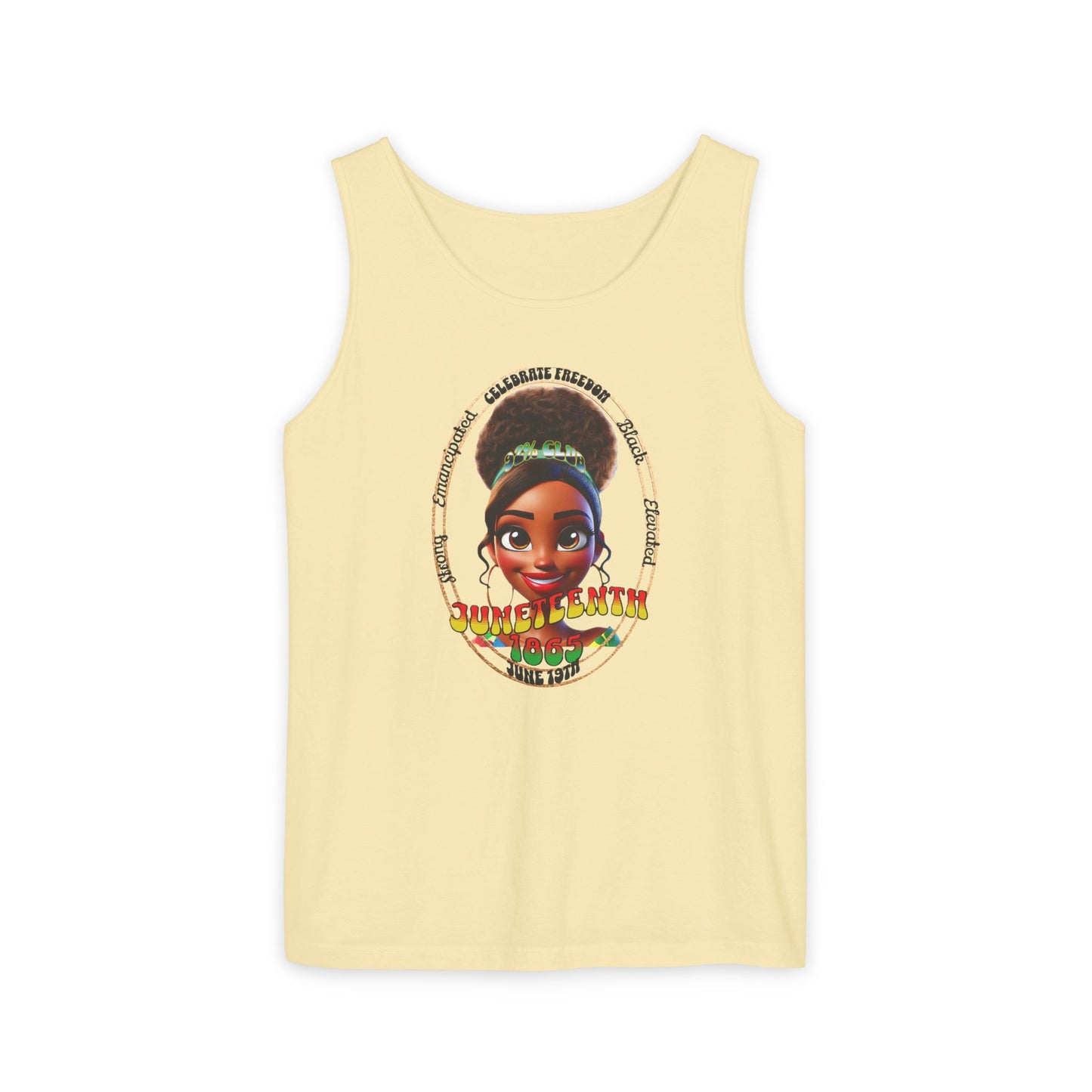 Juneteenth | Graphic Celebratory Tank Top (front and back design)