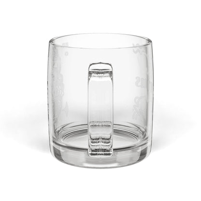 Aquarius | Engraved Glass Coffee Mug, 12.25 oz