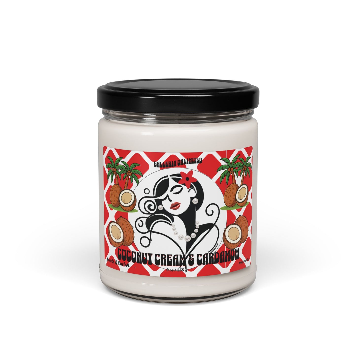 Pearls & Curls4 | Coconut Cream & Cardamom - Soy Candle (9oz)