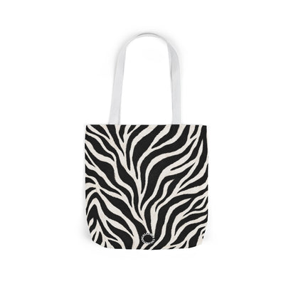Zebra | Black & White Pattern Canvas Tote Bag