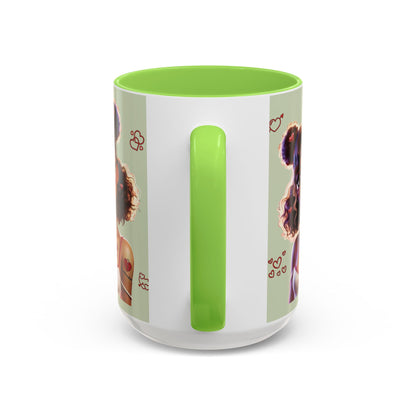Heartbreaker 2 | Kiwi - Coffee Mug, two-tone, 15 oz (multiple handle colors)