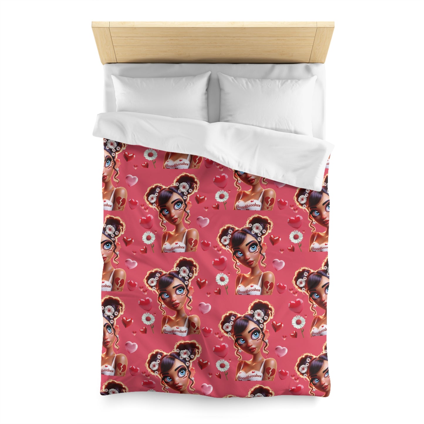 Heartbreaker 1 | Raspberry - Duvet, quilted (multiple sizes)