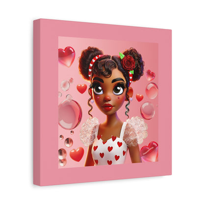 Heartbreaker Girl | Bubblegum - Canvas Print, matte (multiple sizes)