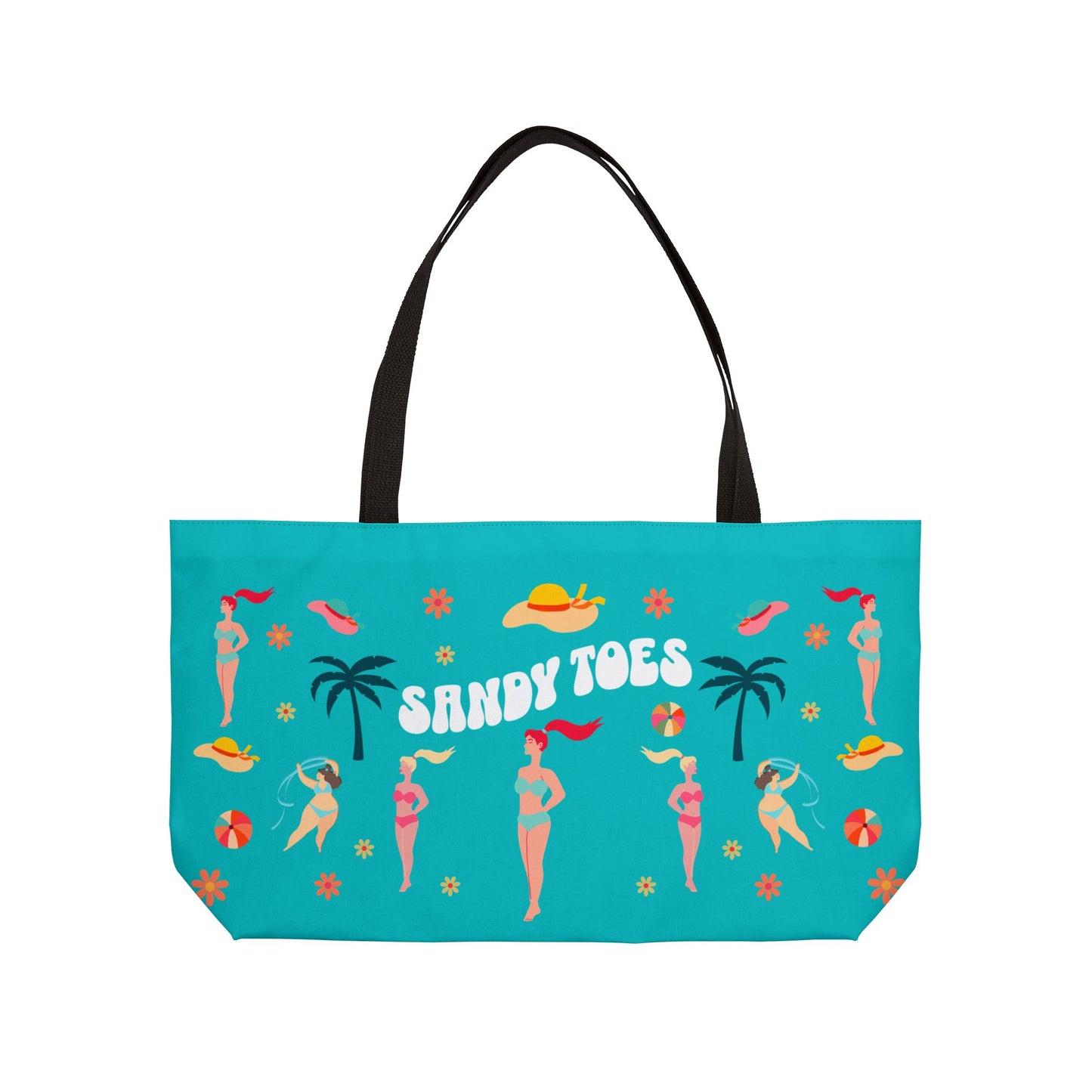 Sandy Toes | Seafoam Weekender Tote Bag