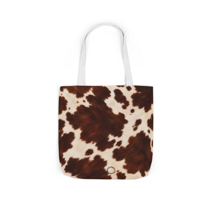 Cow | Brown & Cream Cowhide Canvas Tote Bag (3 sizes)