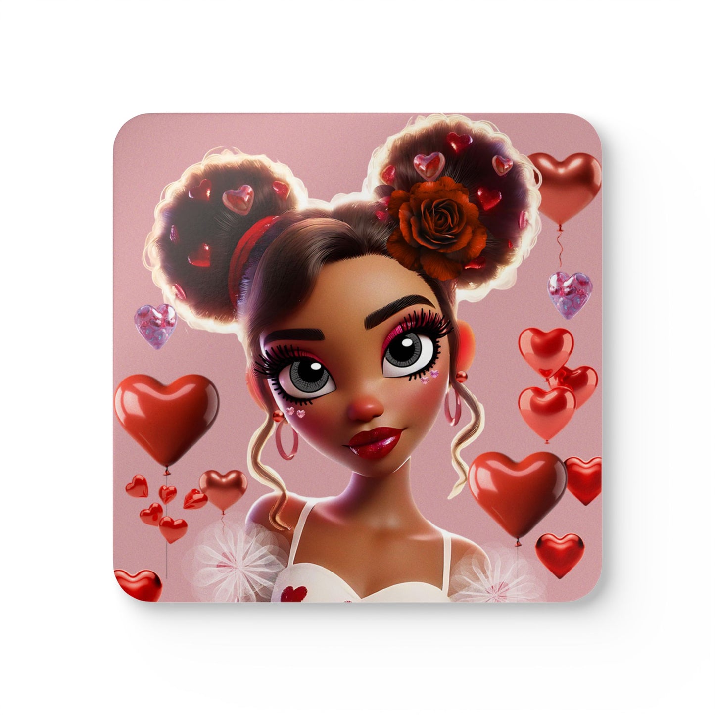 Heartbreaker 3 | Cotton Candy Corkwood Coaster Set