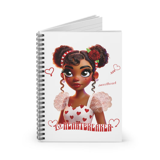 Heartbreaker Girl | Marshmallow - Spiral Notebook