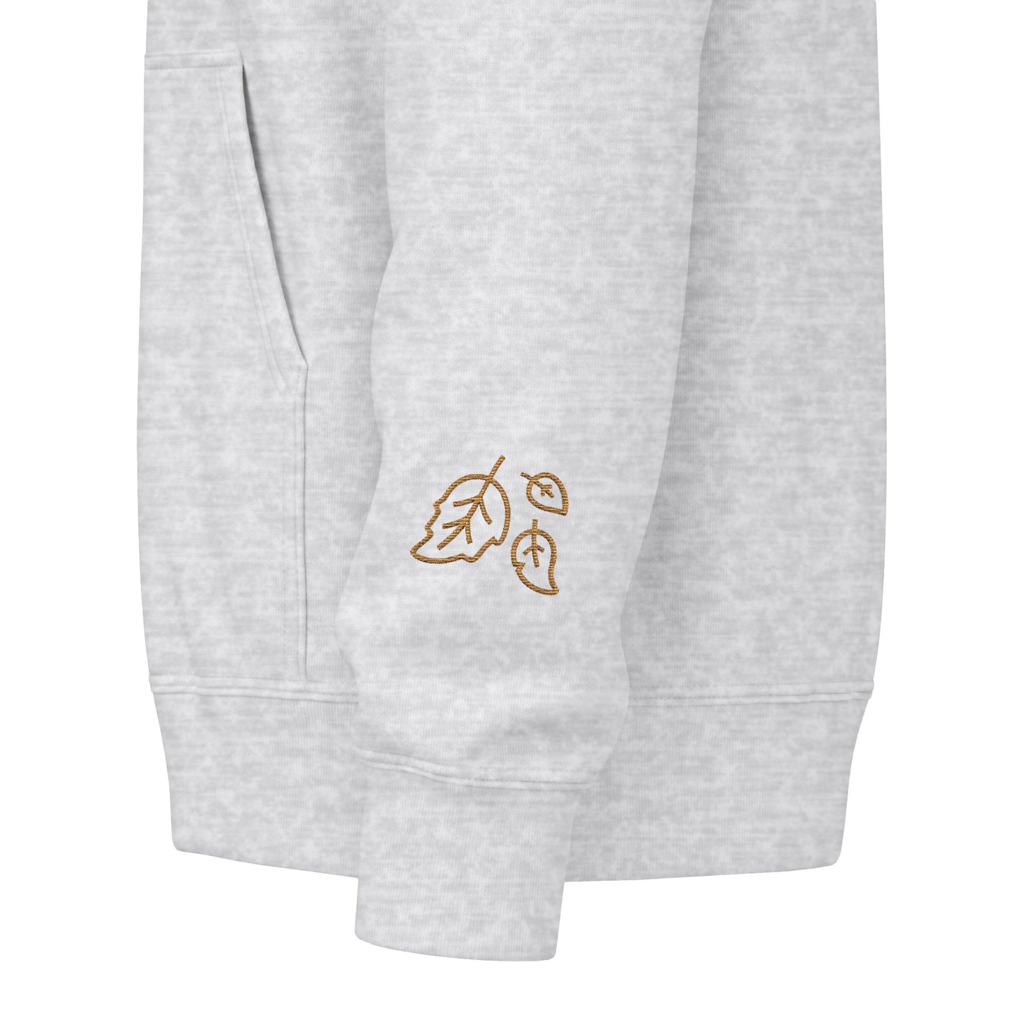 Harvest Haze | 'Cozy Season' Zip Hoodie — Autumn Coffee & Leaves Full-Zip Sweatshirt