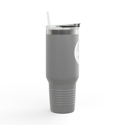 Pearls & Curls 2 | Insulated Travel Mug, 40oz (multiple colors)