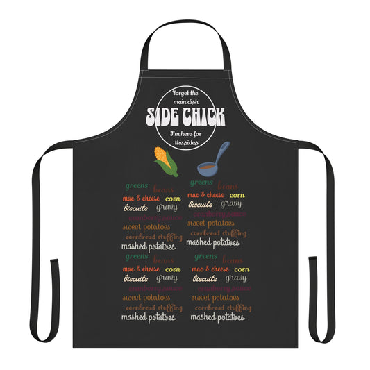 The Thankful Edit3 — "Side Chick" Apron, black