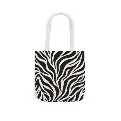 Zebra | Black & White Pattern Canvas Tote Bag