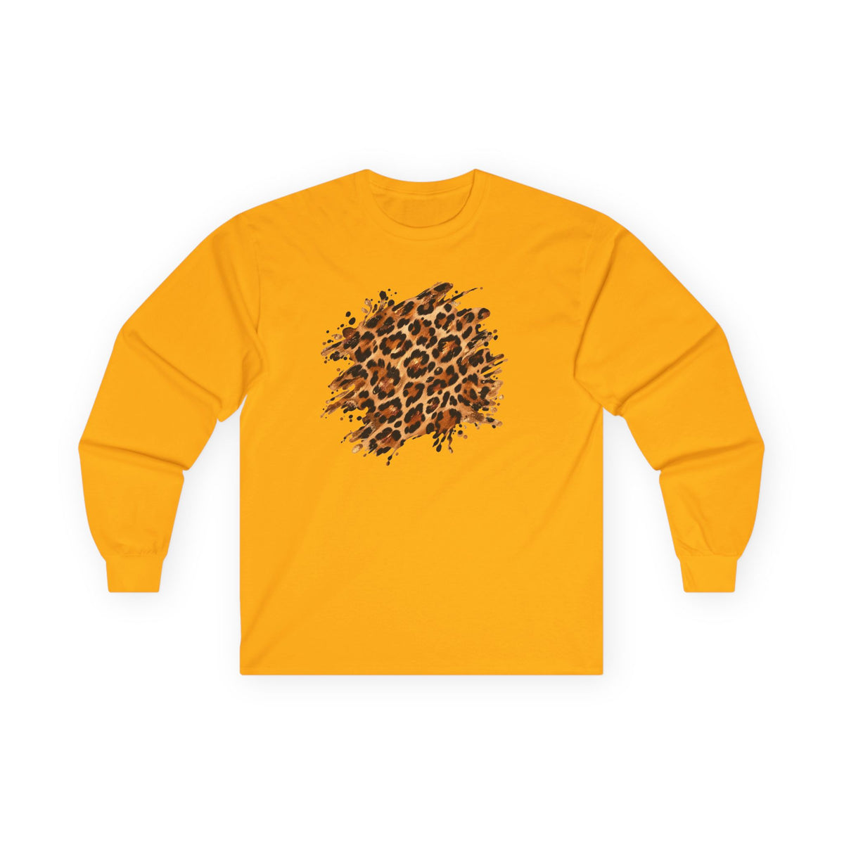 Leopard | Leopard Skin Abstract Long Sleeve Tee