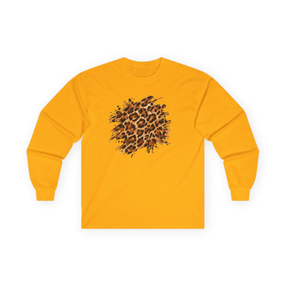Leopard | Leopard Skin Abstract Long Sleeve Tee