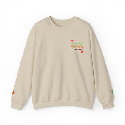 Harvest Haze | Grateful, THANKFUL, Blessed Fall Crewneck Sweatshirt (multiple colors)
