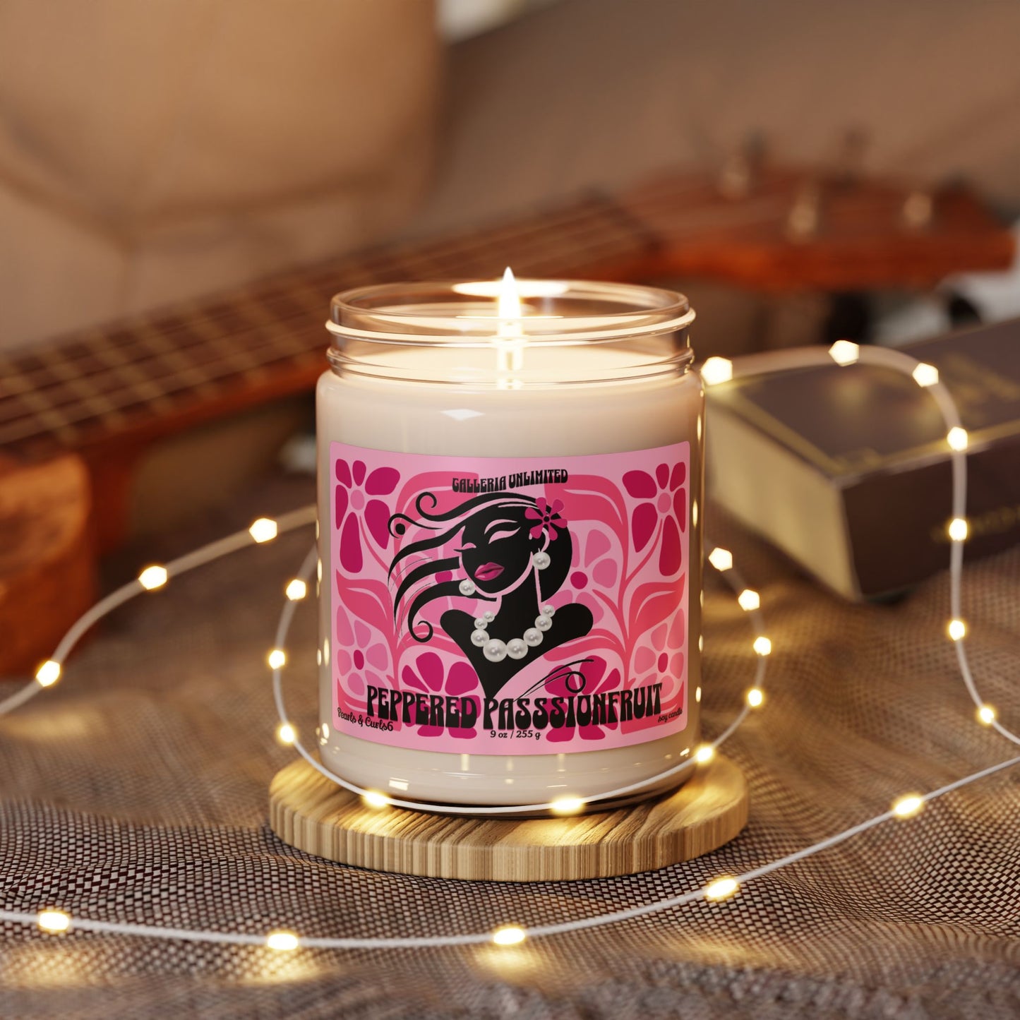 Pearls & Curls6 | Peppered Passionfruit- Soy Candle (9oz)