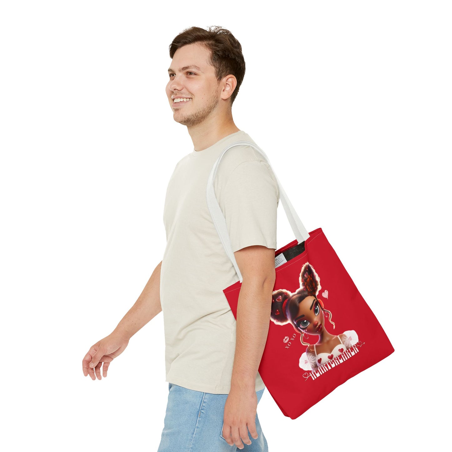 Heartbreaker 3 | Cherry - Tote Bag, two-tone (multiple sizes/handle colors)