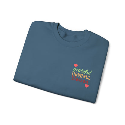 Harvest Haze | Grateful, THANKFUL, Blessed Fall Crewneck Sweatshirt (multiple colors)