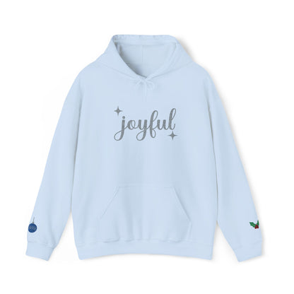 The Joyful Edit1 | Joyful Silver Embroidered Hoodie (multiple colors)
