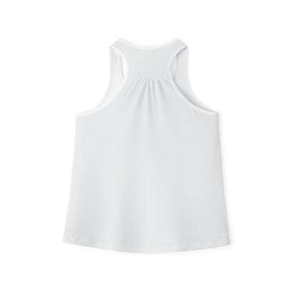 Pearls & Curls3 | White - Plain Ringer Tank (black or white trim)