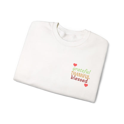 Harvest Haze | Grateful, THANKFUL, Blessed Fall Crewneck Sweatshirt (multiple colors)
