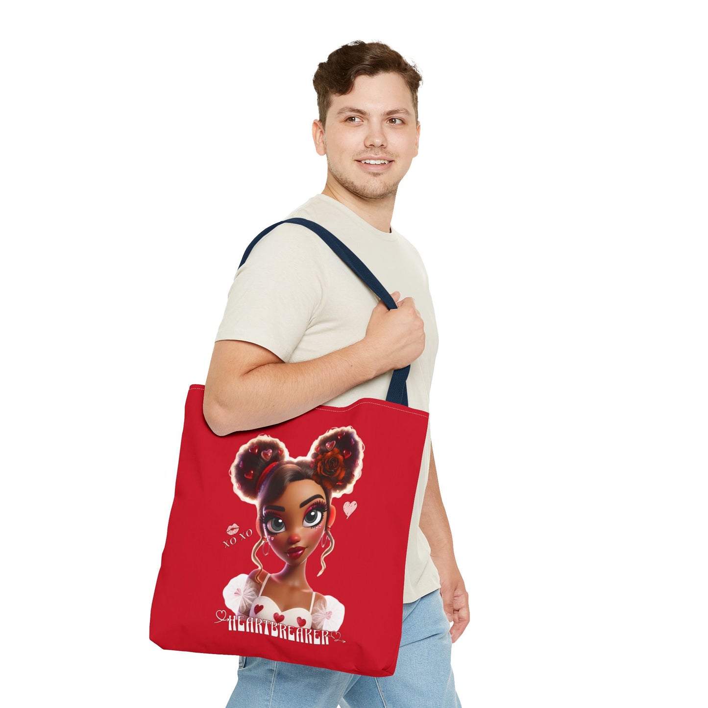 Heartbreaker 3 | Cherry - Tote Bag, two-tone (multiple sizes/handle colors)