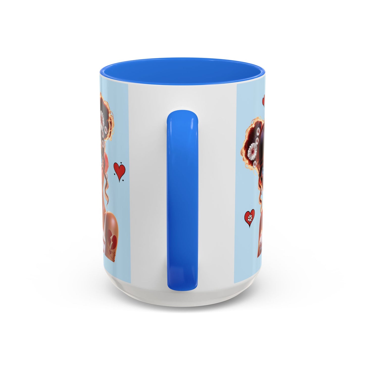 Heartbreaker 1 | Blueberry - Coffee Mug, two-tone, 15 oz (multiple handle colors)