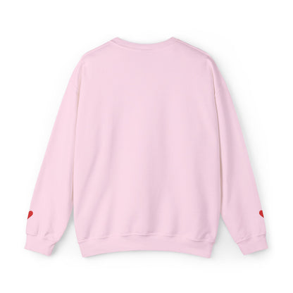 Heartbreaker 0 | Red Embroidered Love Crewneck Sweatshirt