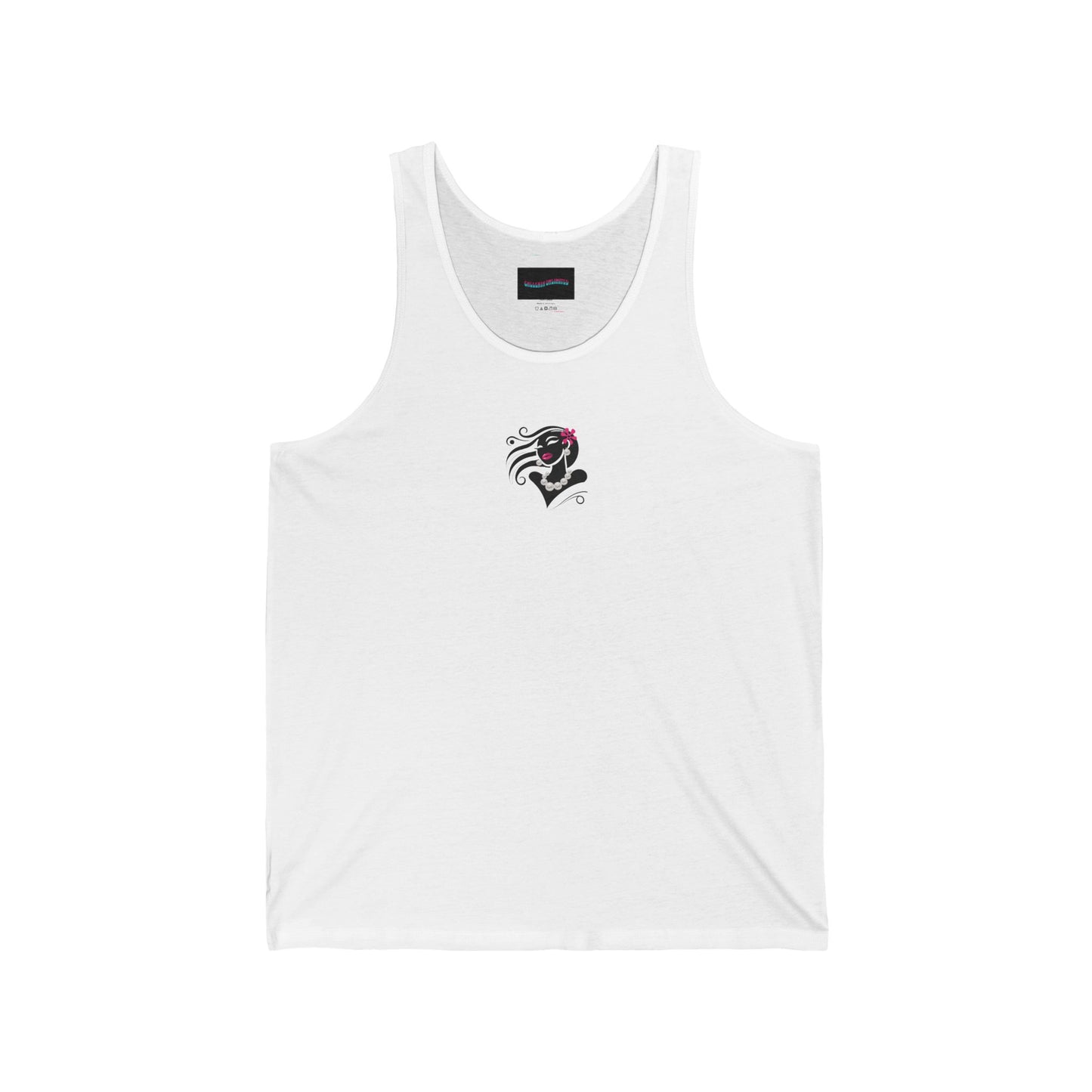 Pearls & Curls 6 | Candy Kiss White Jersey Tank