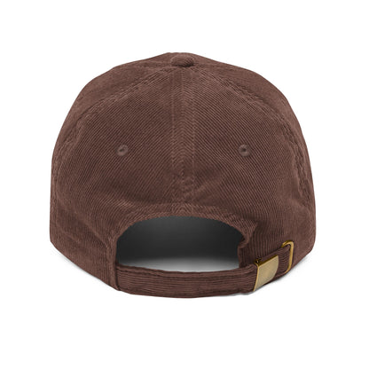 The Cozy Edit3| Maroon Embroidered Pumpkin Season Corduroy Cap