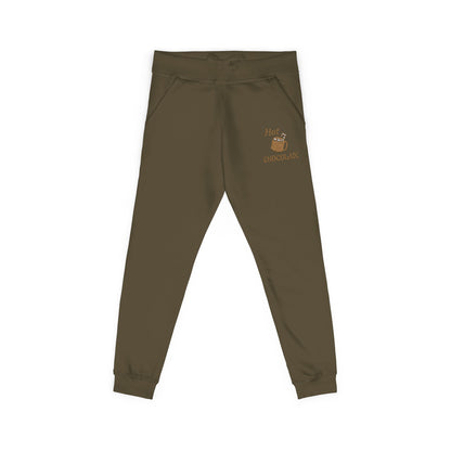 Harvest Haze | Hot Chocolate Gold Embroidered Sweatpants