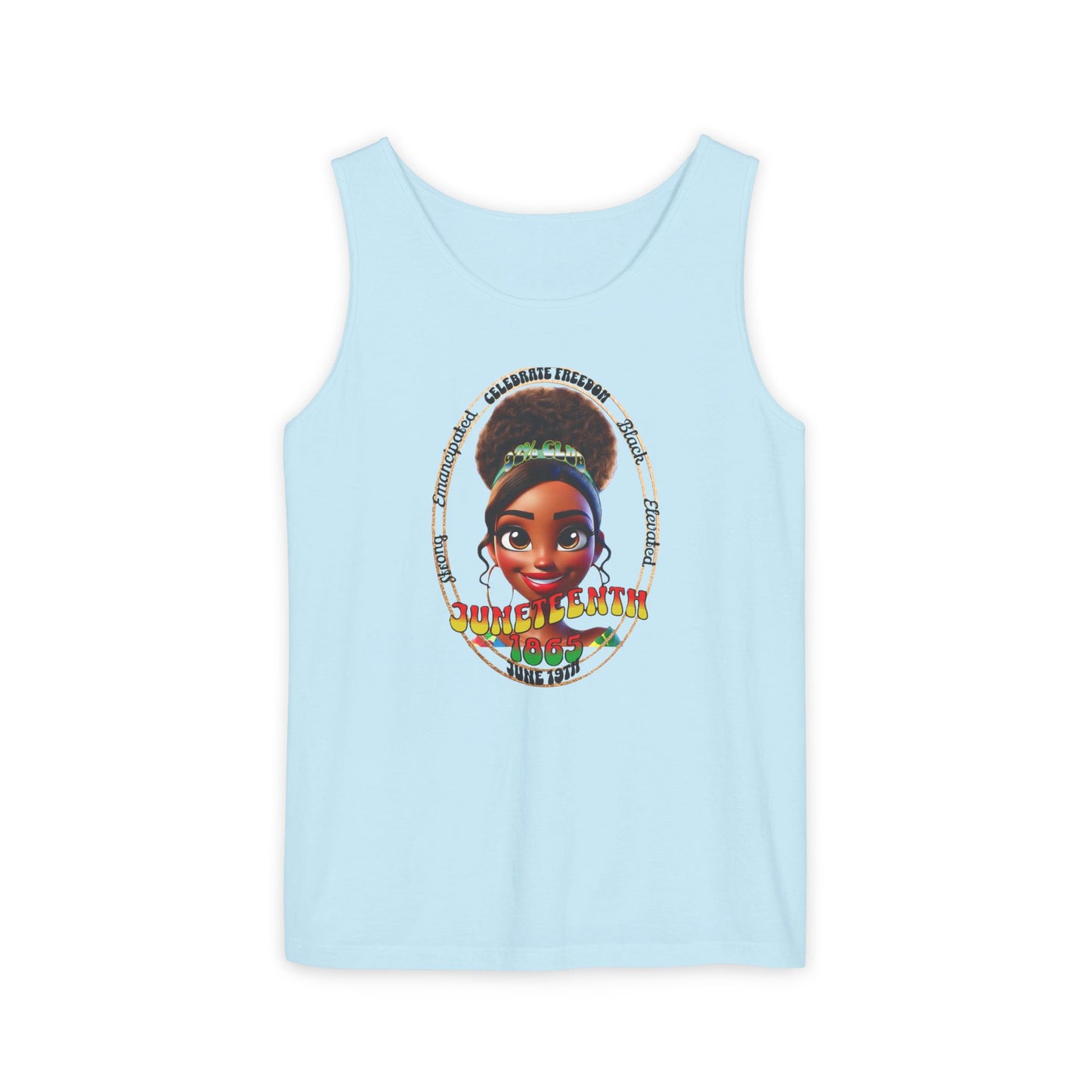 Juneteenth | Graphic Celebratory Tank Top (front and back design)
