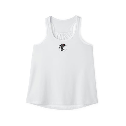 Pearls & Curls5 | White - Plain Ringer Tank (black or white trim)